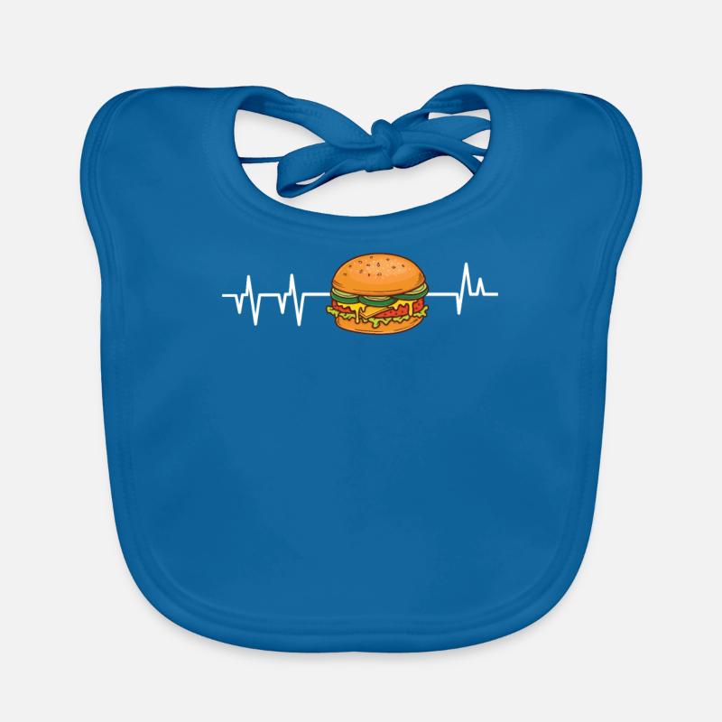 Burger hamburger Organic Baby Bibs