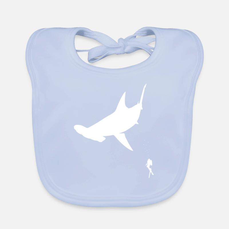 Poisson de requin-marteau Bavoir bio Bébé