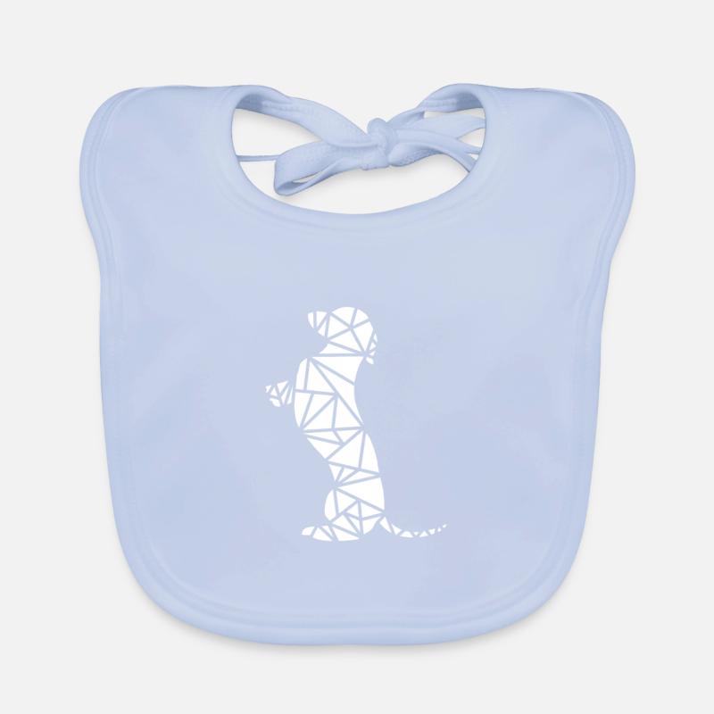 teckel assis Bavoir bio Bébé