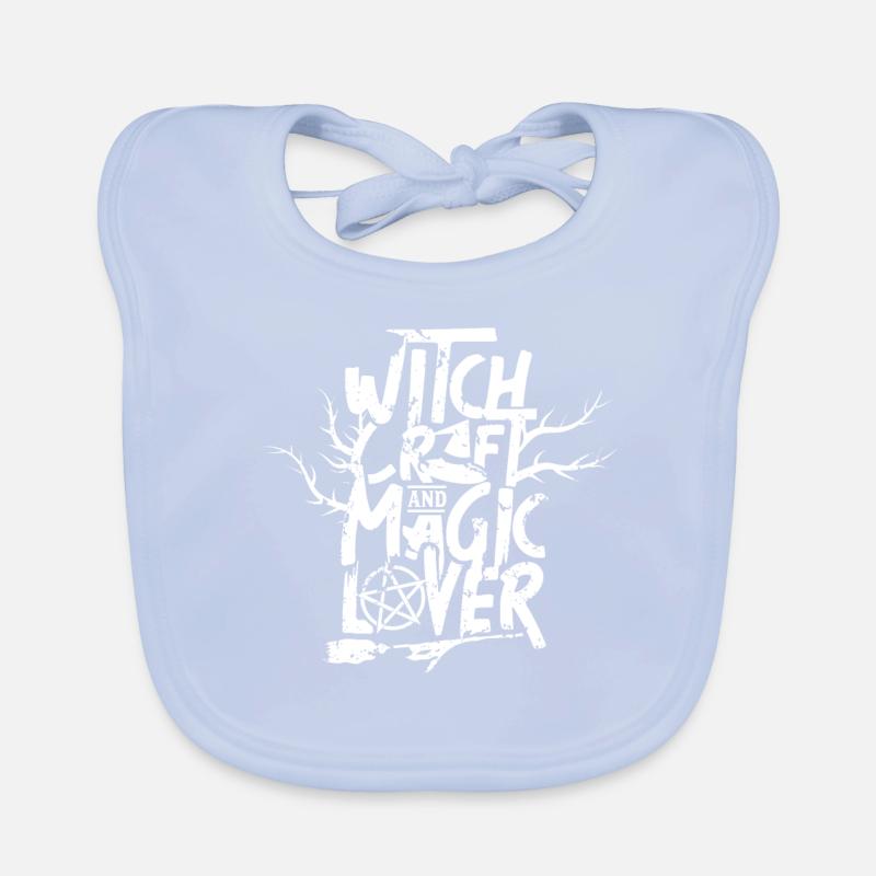 Witchcraft and magic lover witch magic power Organic Baby Bibs