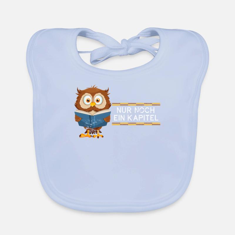 Eule Bücher Baby Bio-Lätzchen