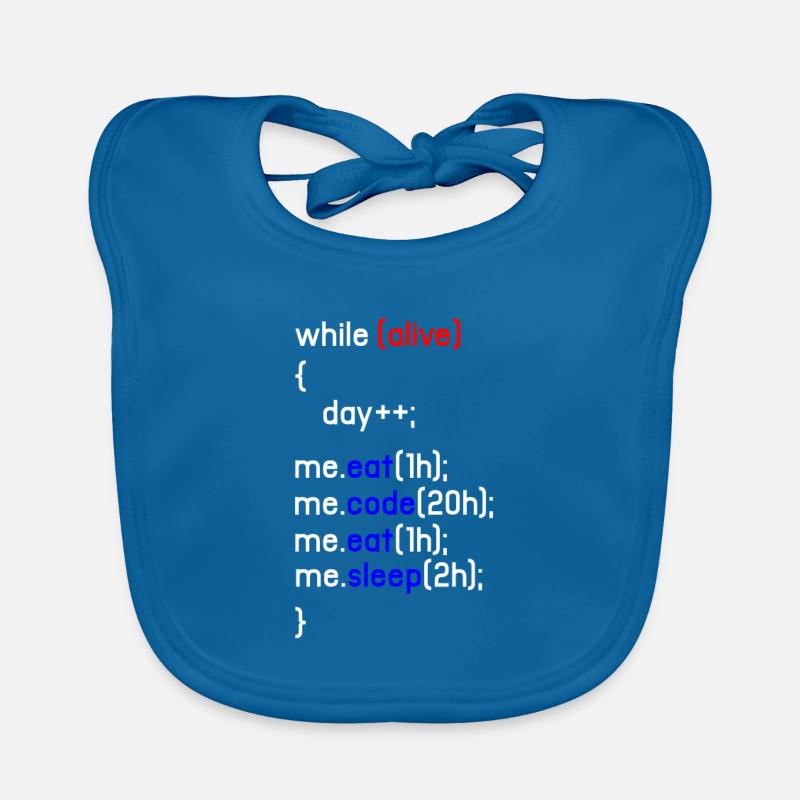 HTML Coding Coder Programmer Programming PC Gift Organic Baby Bibs