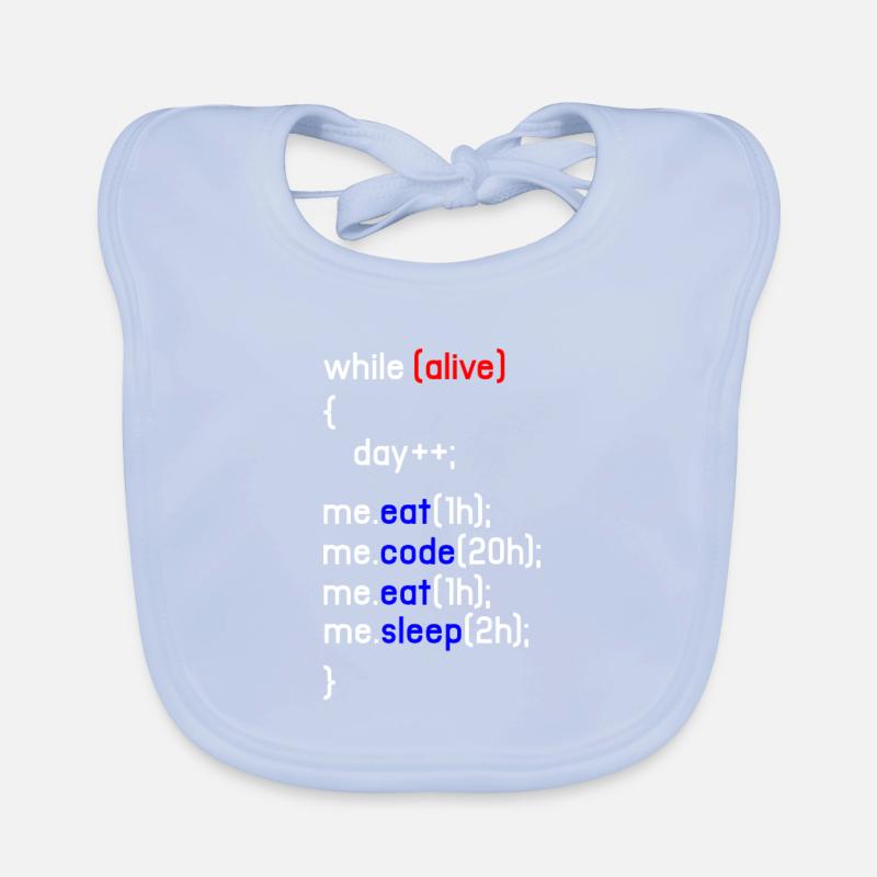 Html Codage Codeur Programmeur Programmation PC Cadeau Bavoir bio Bébé