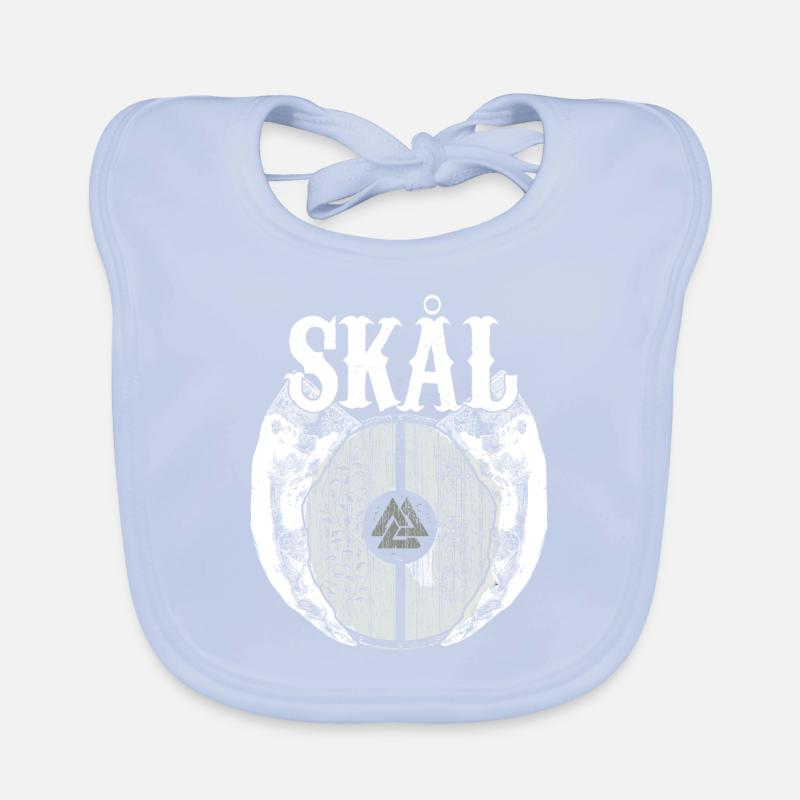 Wikinger Viking Valhalla Odin Thor Germane Wolf Baby Bio-Lätzchen