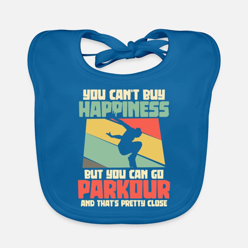 Parkour parkour runner freerunner course Bavoir bio Bébé