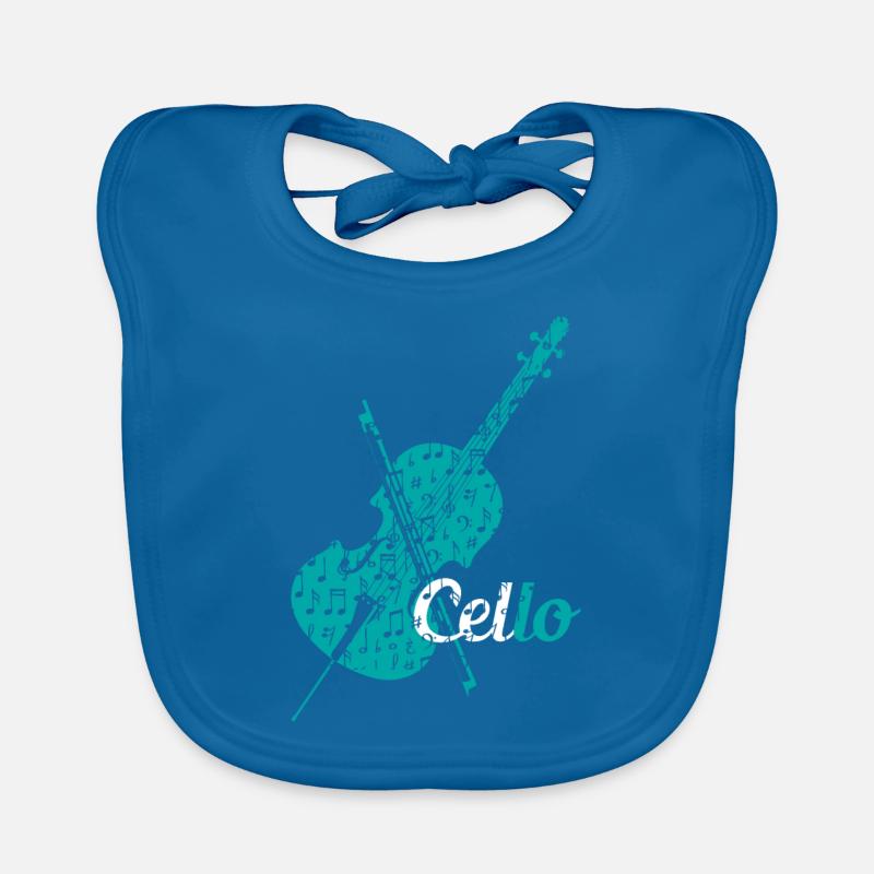 Cello violin Organic Baby Bibs