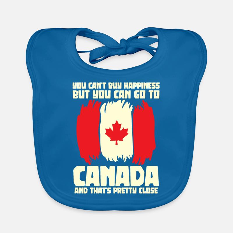 Canada Drapeau canadien Canadiens Bavoir bio Bébé
