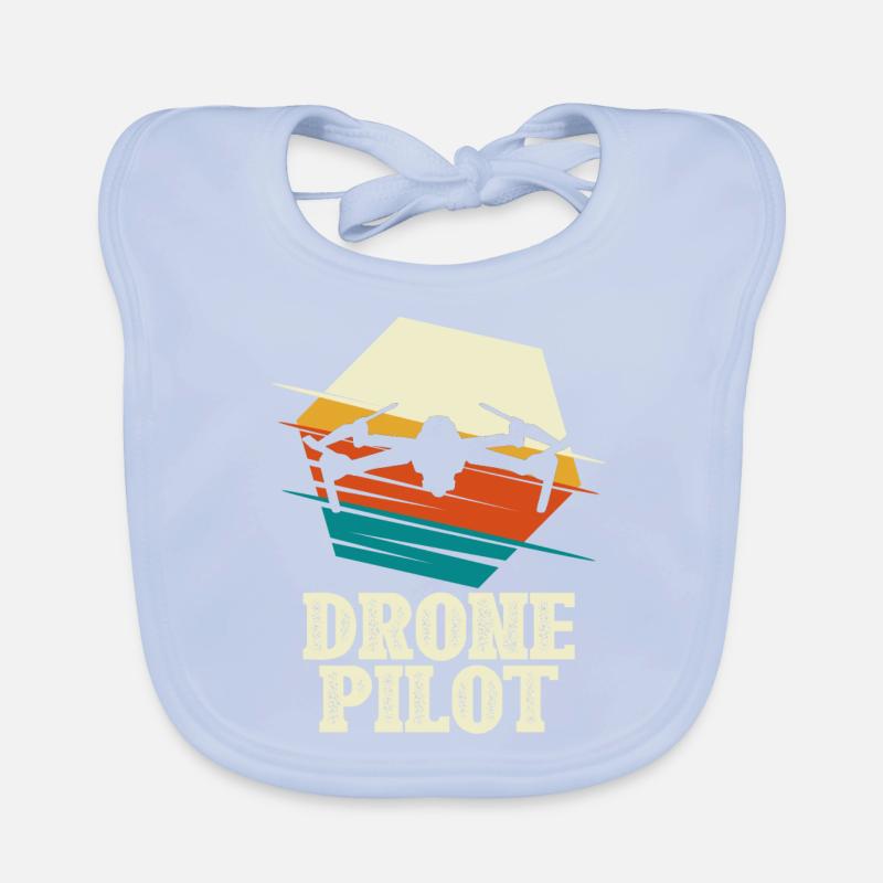 Drone Pilot - Quadcopter Multicopter Baby Bio-Lätzchen