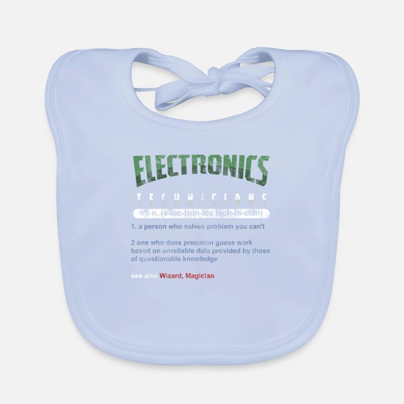 Cadeau technique de techniciens en électronique Bavoir bio Bébé