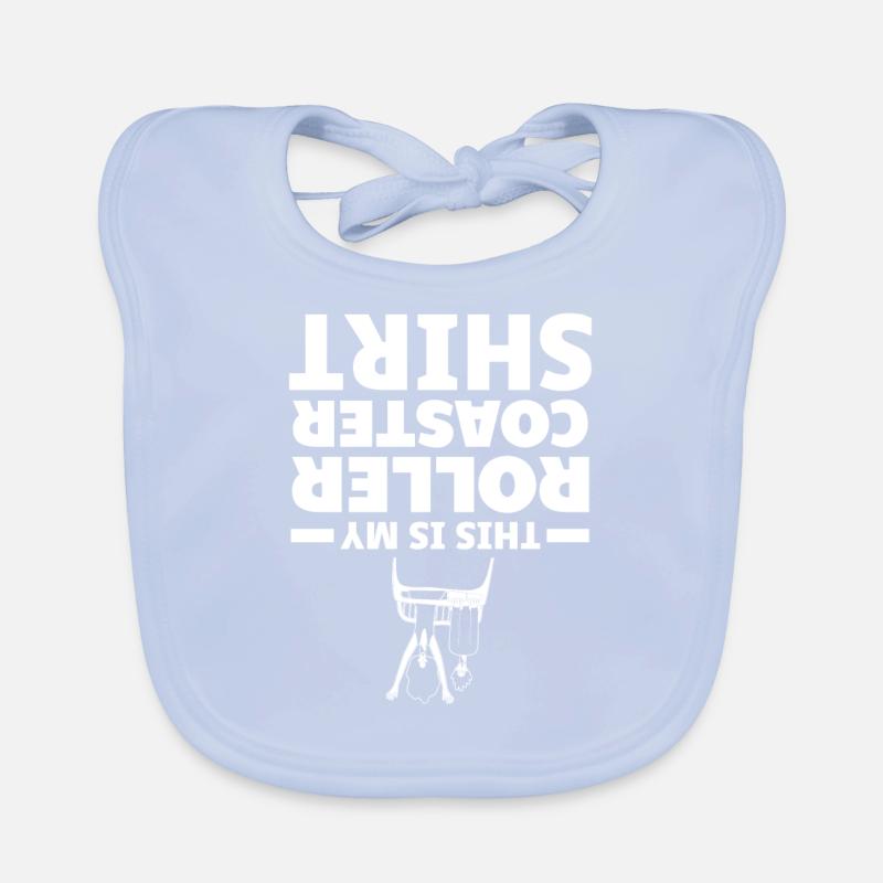 Funny roller coaster lover theme park fun fair Organic Baby Bibs