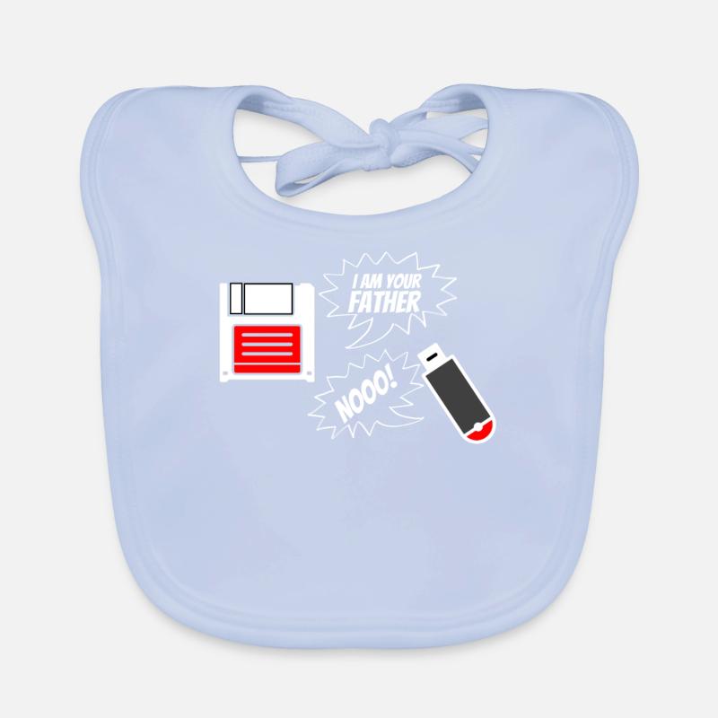 USB I Am Your Father Floppy Disk Funny Geschenk Baby Bio-Lätzchen