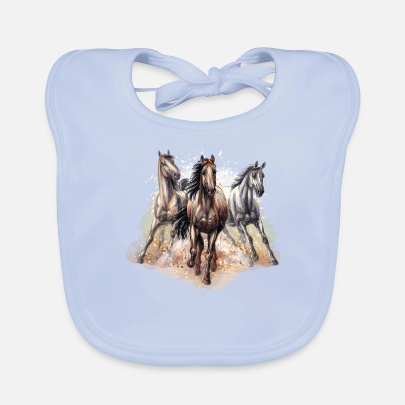 cheval Bavoir bio Bébé