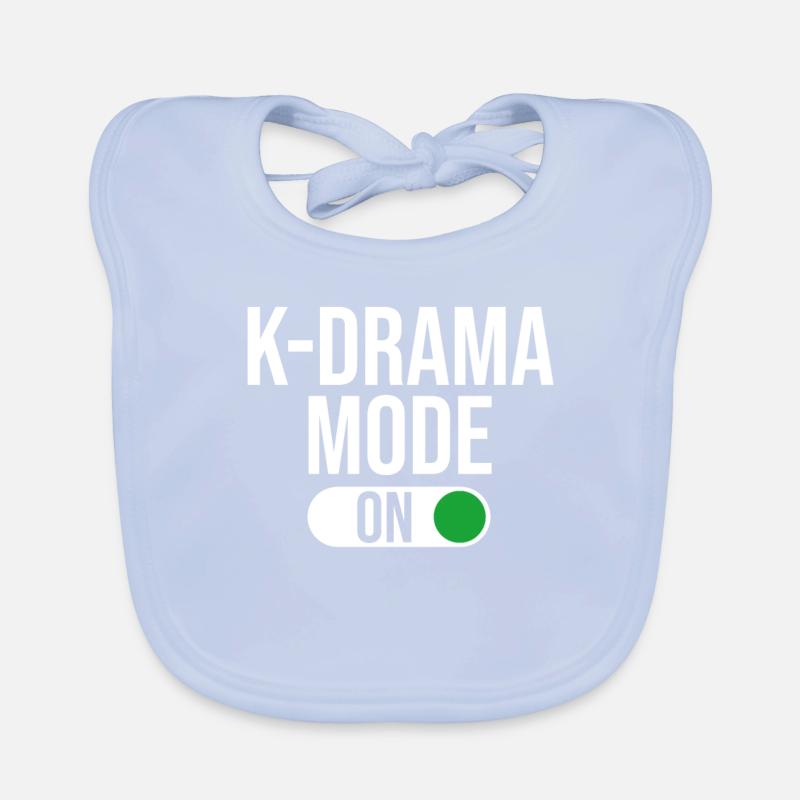 Mode KDrama activé, K-Drama / K-Pop coréen Bavoir bio Bébé
