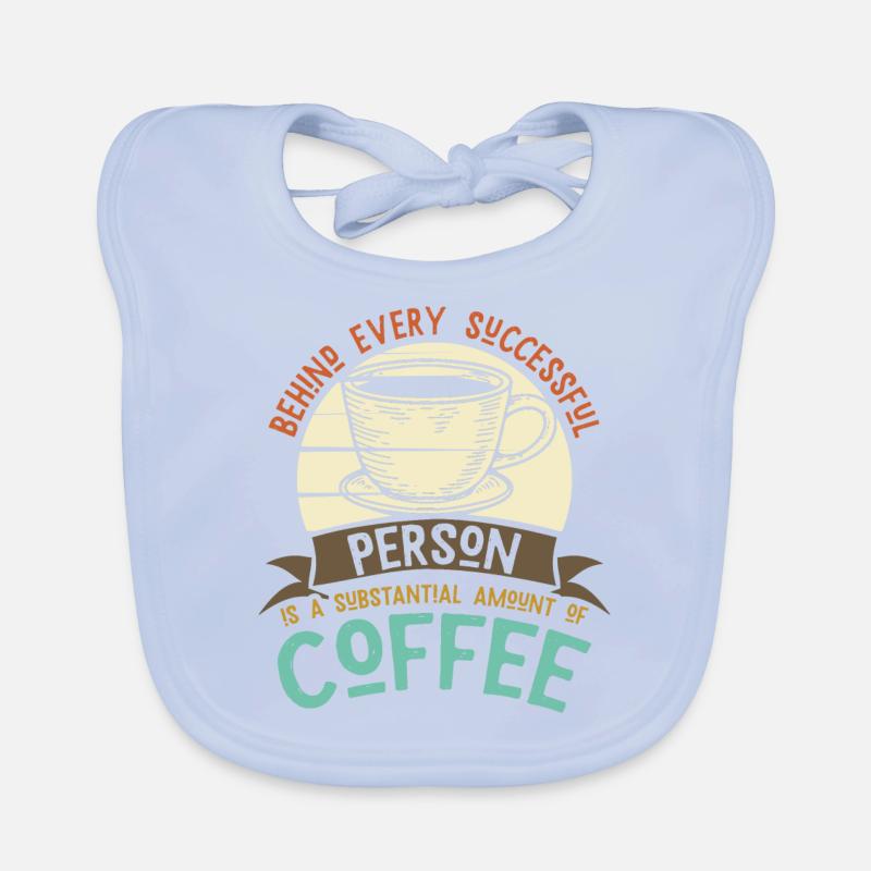 Coffee caffeine success coffee drinker Organic Baby Bibs