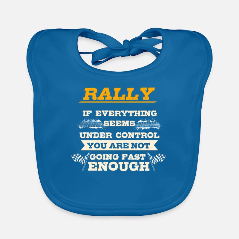 Toller Rallye Spruch Geschenk Rennfahrer Baby Bio-Lätzchen