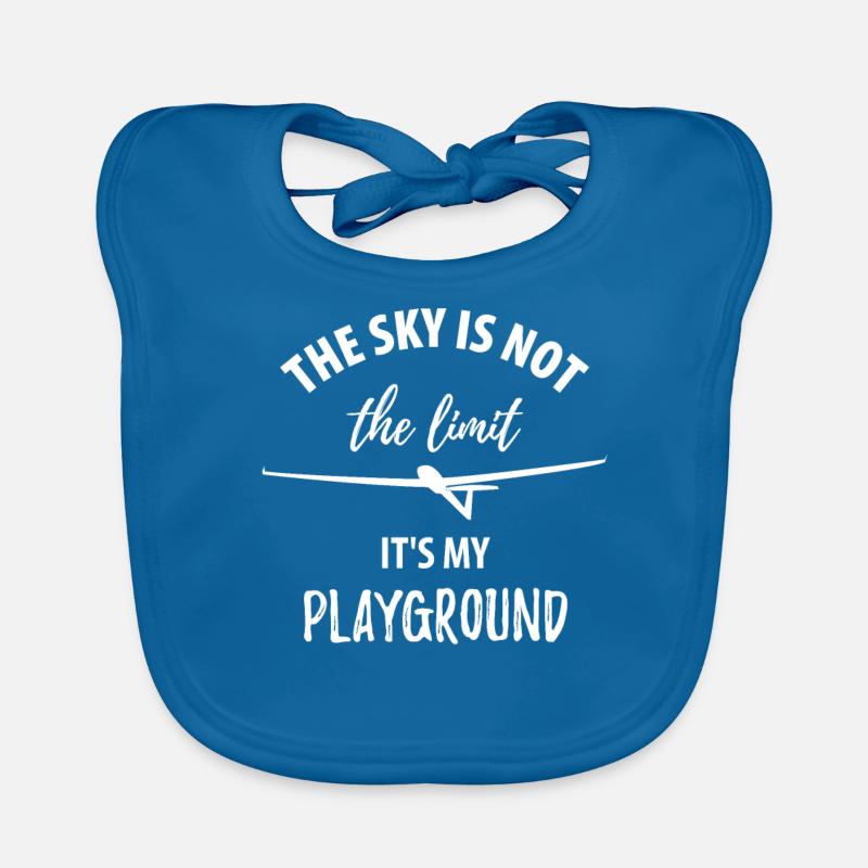 Glider gliding glider pilot pilot Organic Baby Bibs