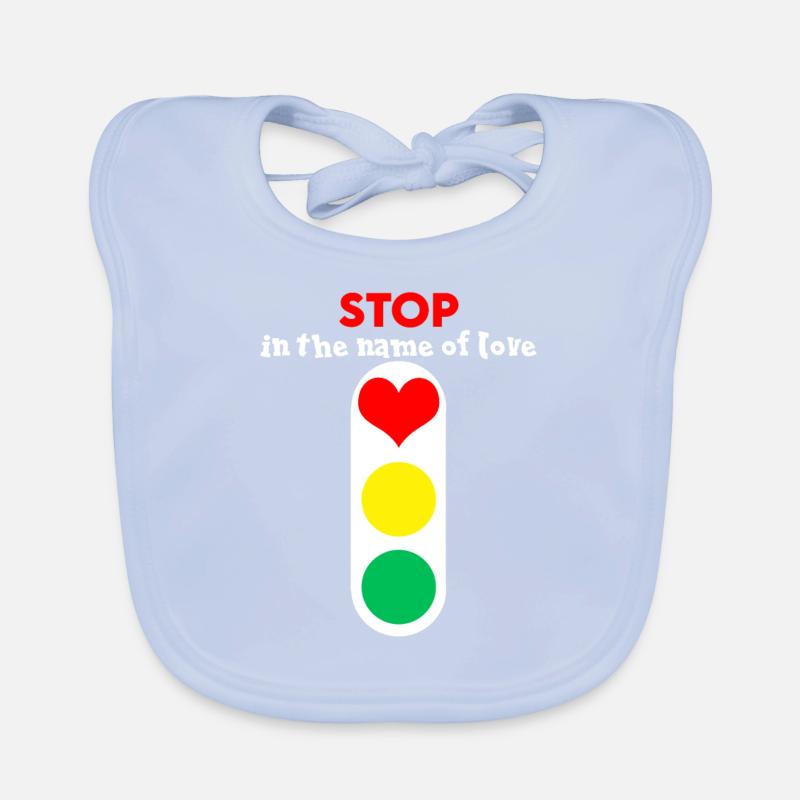 Stop feu de l’amour Bavoir bio Bébé