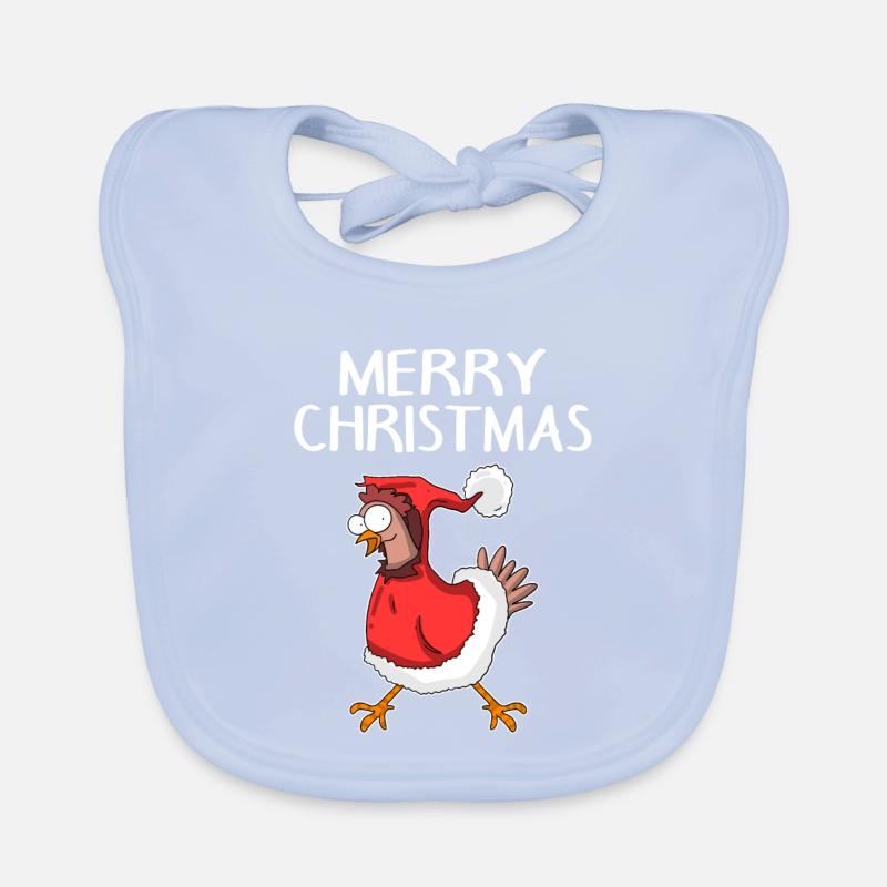 Poulet de Noël Joyeux Noël Bavoir bio Bébé
