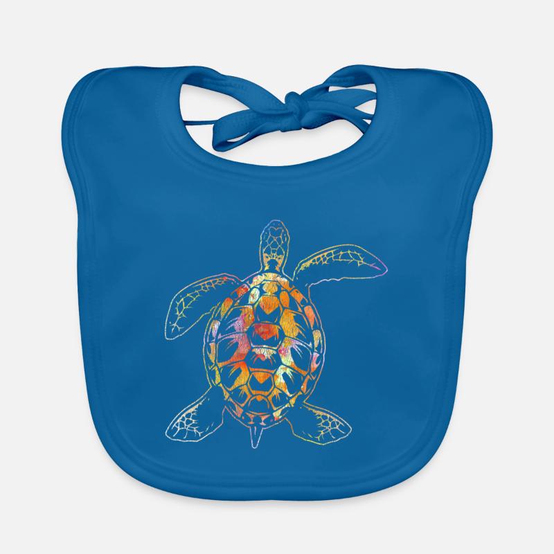 Turtle animals Organic Baby Bibs