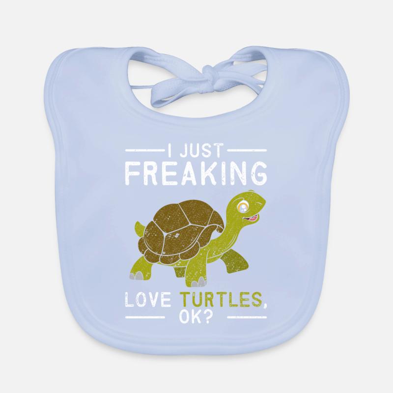 Turtle animals Organic Baby Bibs