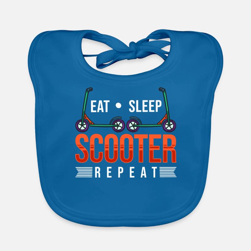 Scooter Roller Scooter Fahrer Baby Bio-Lätzchen