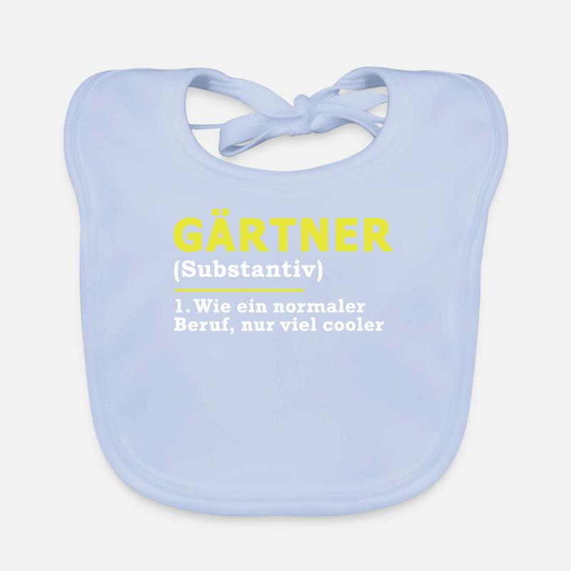 Gärtner Beruf Spruch Geschenk Baby Bio-Lätzchen