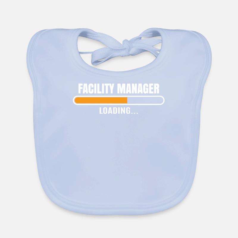 Facility Manager Beruf Mitarbeiterin Geschenkidee Baby Bio-Lätzchen