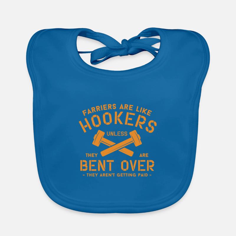Farrier Farriery Blacksmith Gift idea Organic Baby Bibs