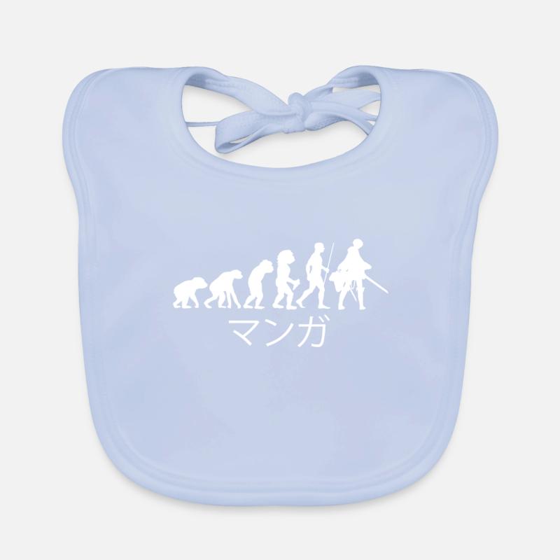 Anime evolution Organic Baby Bibs