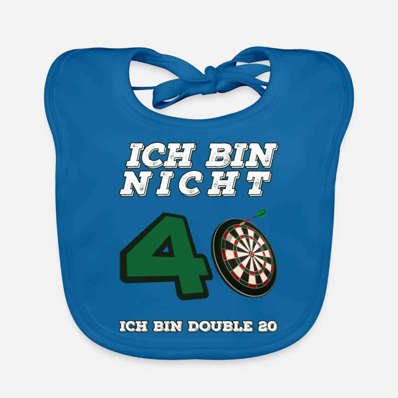 Ich Bin Nicht 40 Ich Bin Double 20 Dart Geburtstag Baby Bio-Lätzchen