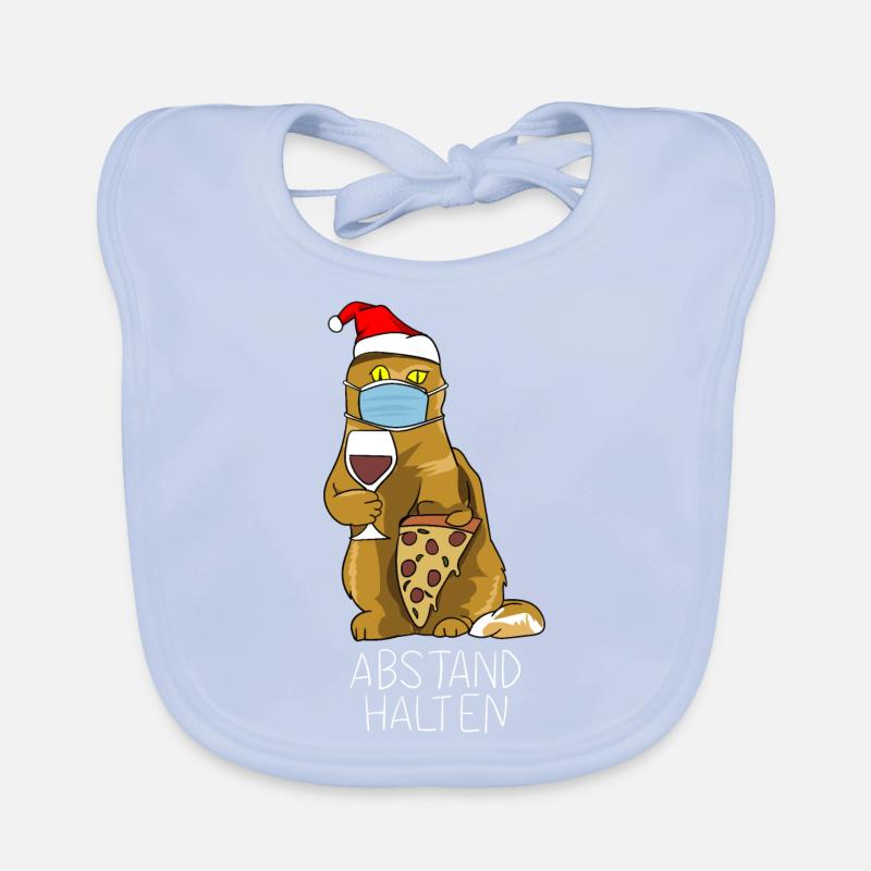 Tee-shirt chats rigolos chat mignon noël Bavoir bio Bébé