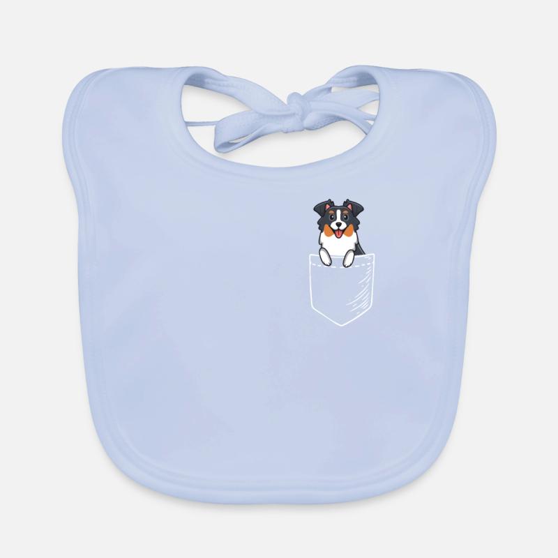 Australian Shepherd Organic Baby Bibs