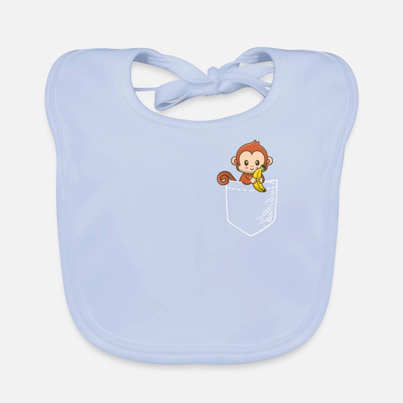 Monkey Organic Baby Bibs