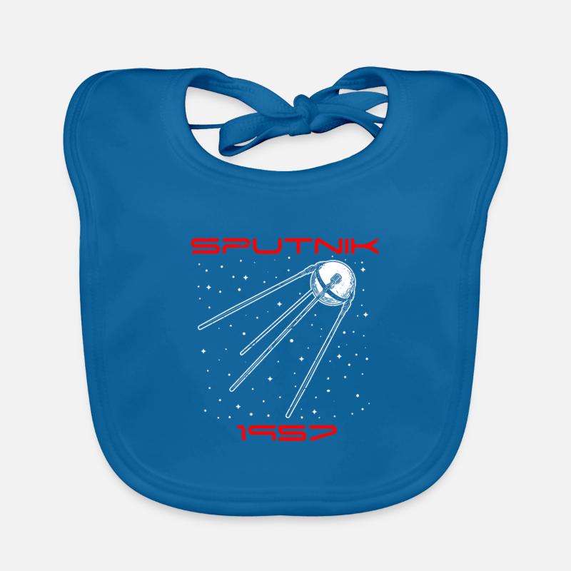 Sputnik UDSSR Sowjetunion Geschenkidee Baby Bio-Lätzchen
