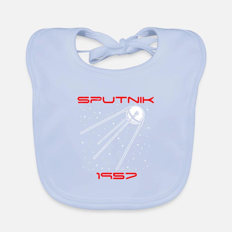 Sputnik USSR Soviet Union gift idea Organic Baby Bibs
