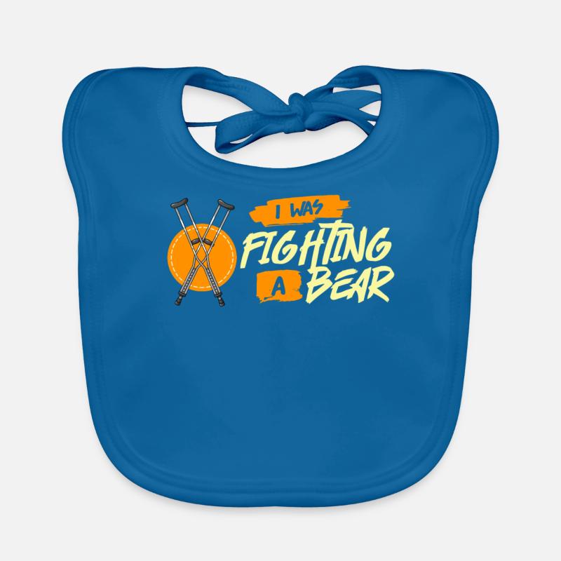 Broken leg broken bone broken leg fracture Organic Baby Bibs