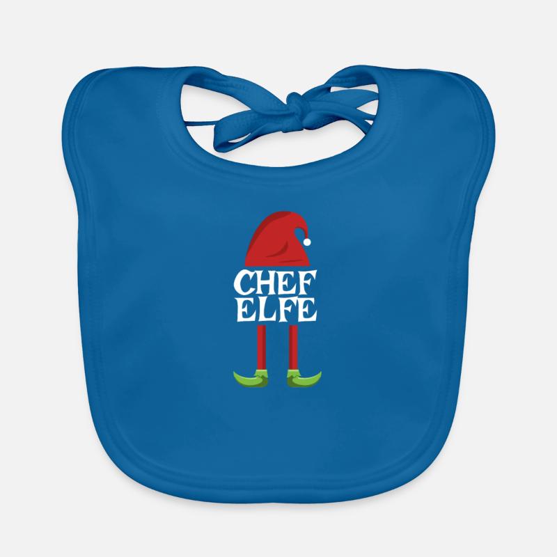 Chef Elfe Mutter Mama Weihnachten Baby Bio-Lätzchen