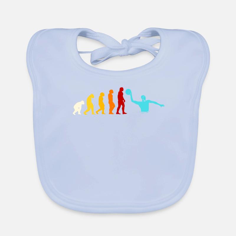 Wasserball Evolution Geschenk Baby Bio-Lätzchen