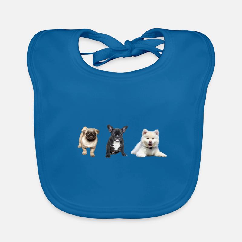 Mops Welpe Baby Bio-Lätzchen