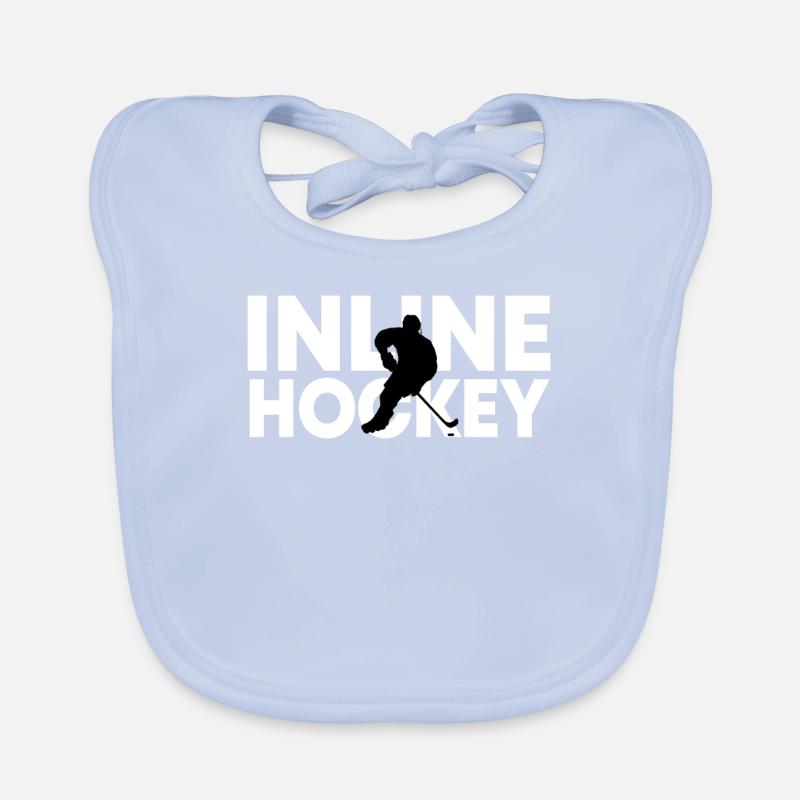 Inline hockey gift inline hockey Organic Baby Bibs