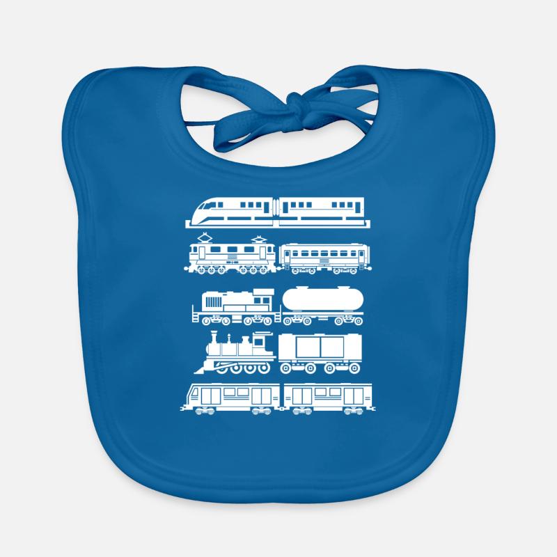 Zug Züge Modeleisenbahn Eisenbahn Geschenk Baby Bio-Lätzchen