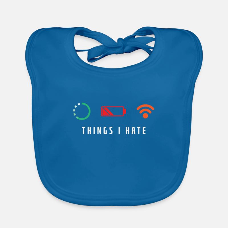 Things I Hate Nerd Computer Baby Bio-Lätzchen