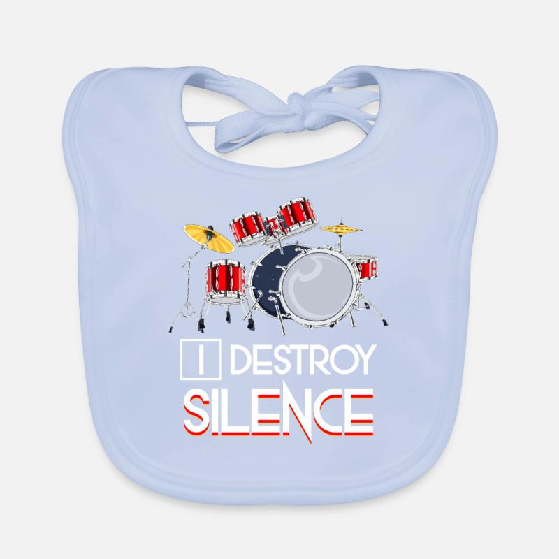Drums Organic Baby Bibs