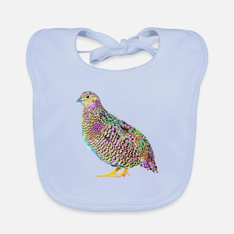 Splash Quails Bird Organic Baby Bibs