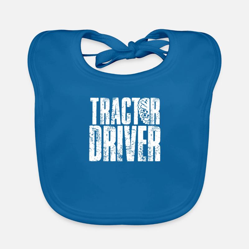 Tractor driver tractor driver farmer tractor Organic Baby Bibs