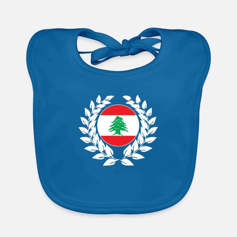 Drapeau libanais drapeau libanais Bavoir bio Bébé