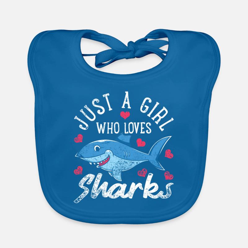 Fille de requin Bavoir bio Bébé
