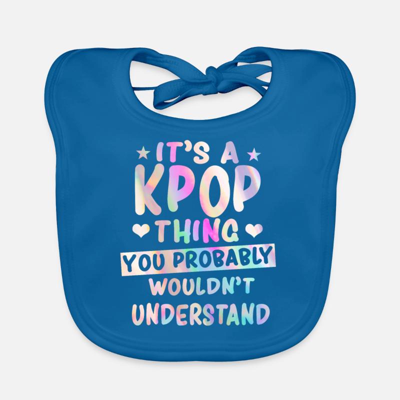 K-Pop Spruch Baby Bio-Lätzchen