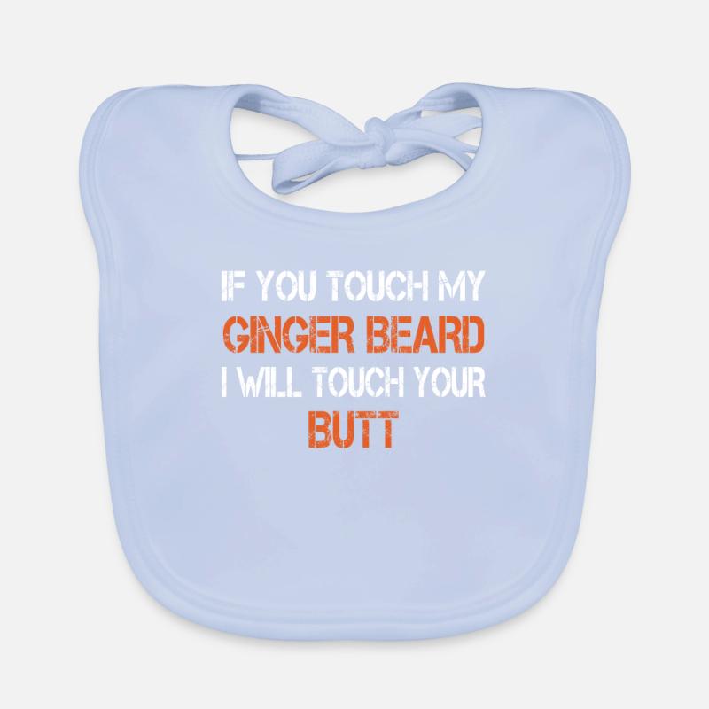 Red Beard Ginger Beard Bearer Organic Baby Bibs