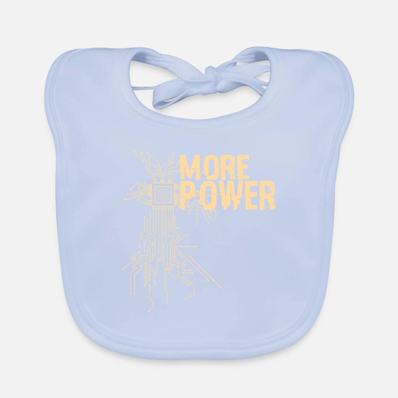 More power hardware engineer design Organic Baby Bibs